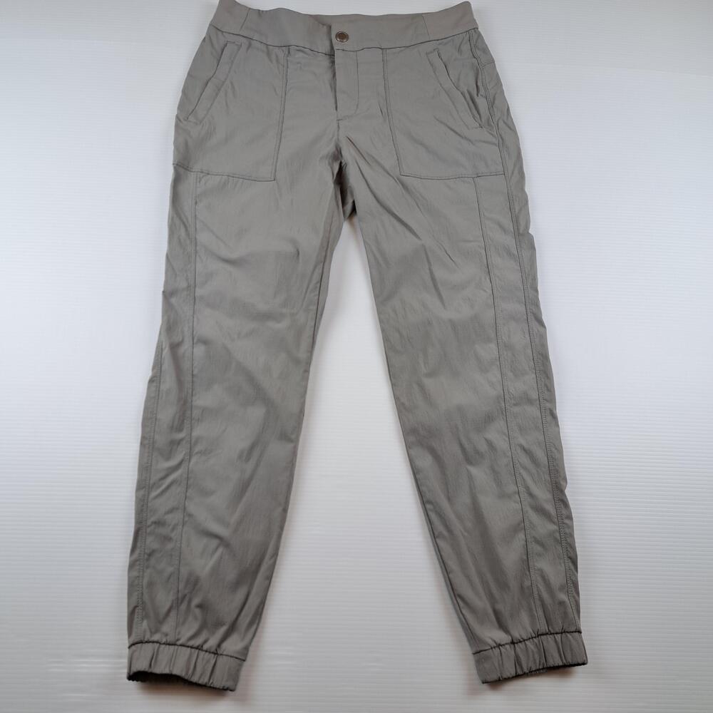 Athleta Pants Womens 8 Gray Trekkie Jogger Pull On Nylon Stretch Hiking Travel